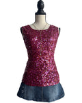 Y2k sequins top