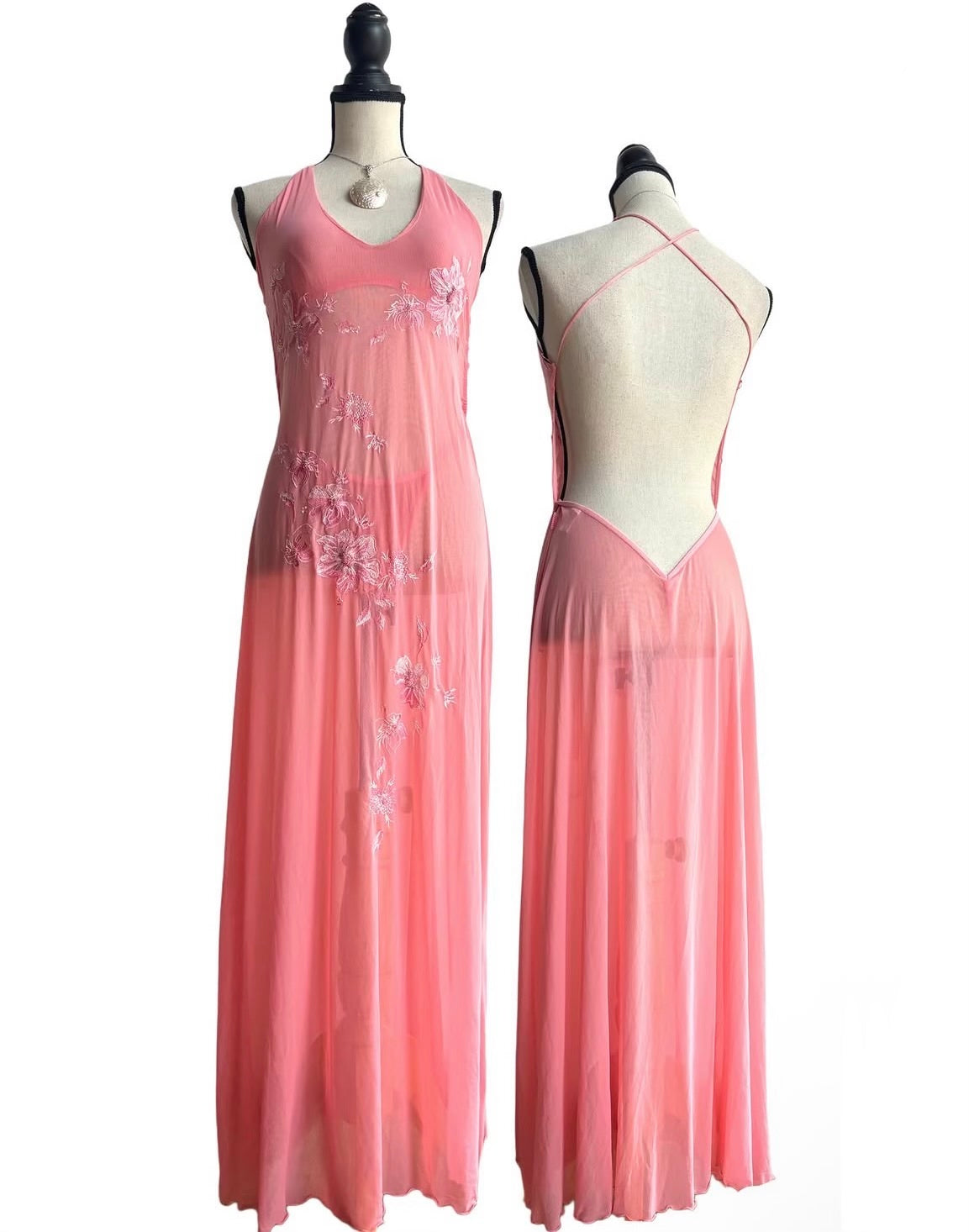 Vintage style mesh dress