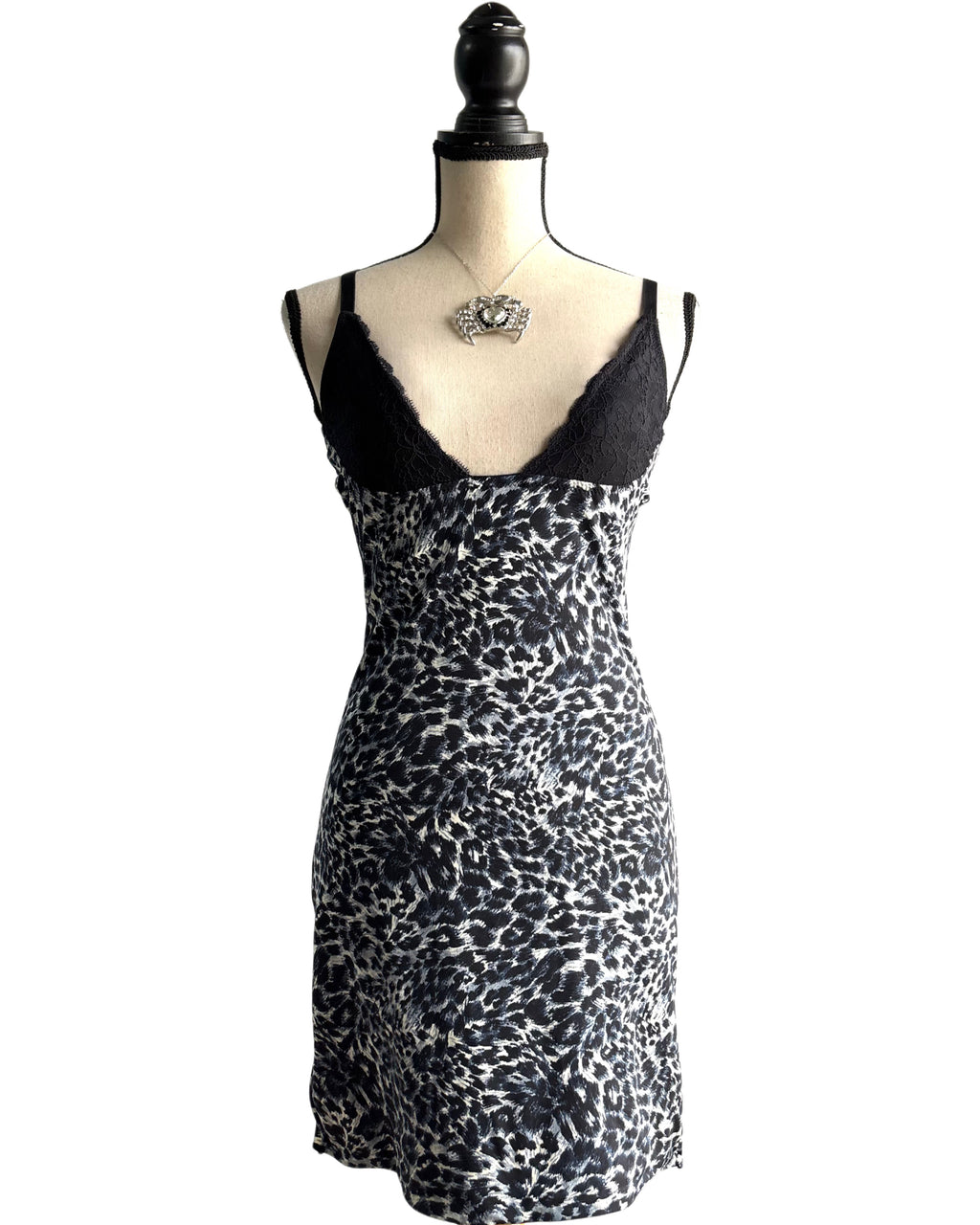 leopard fitted dress