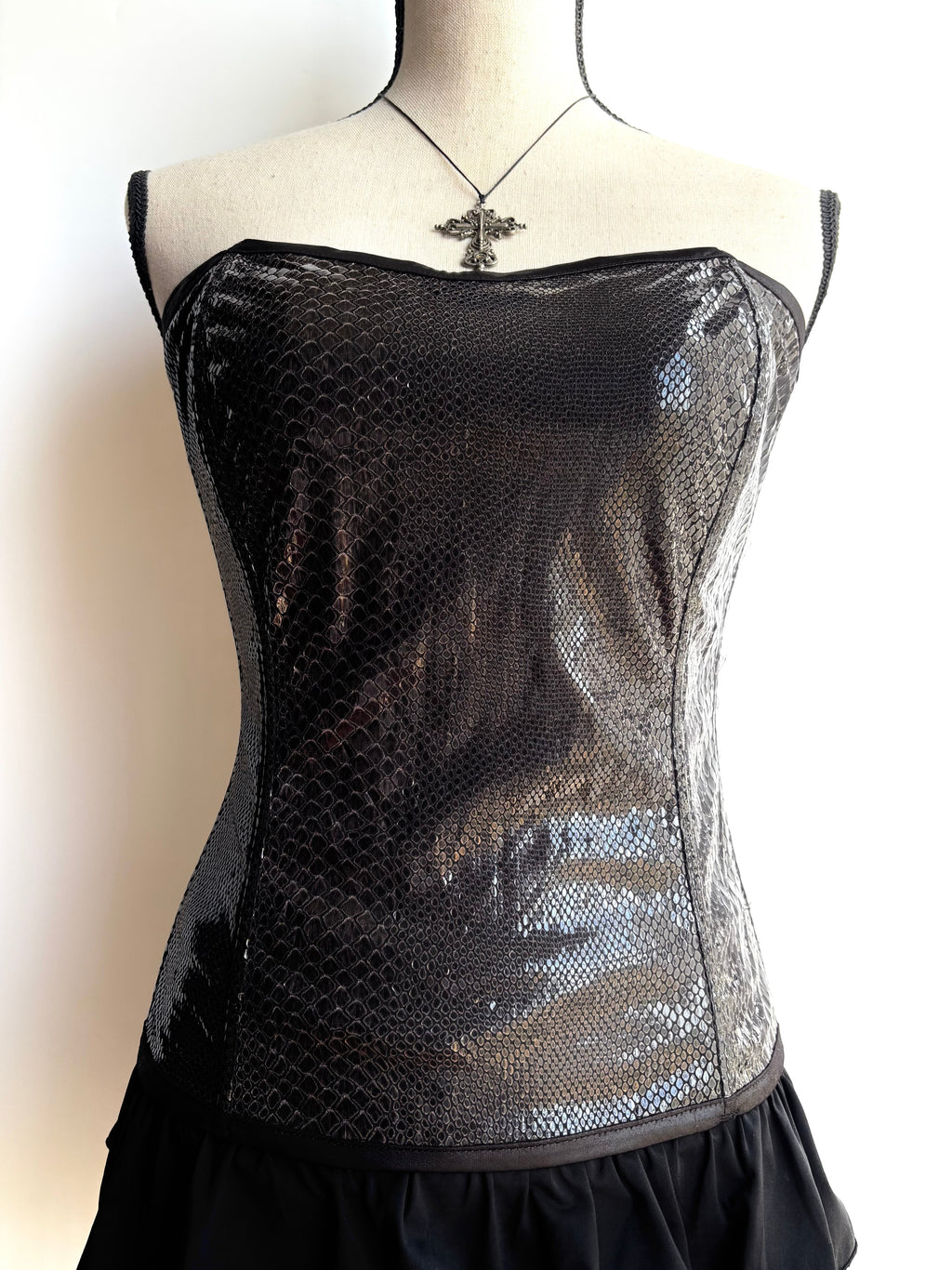 Y2k textured corset