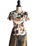 90s style fitted top