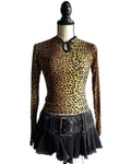 leopard fitted top
