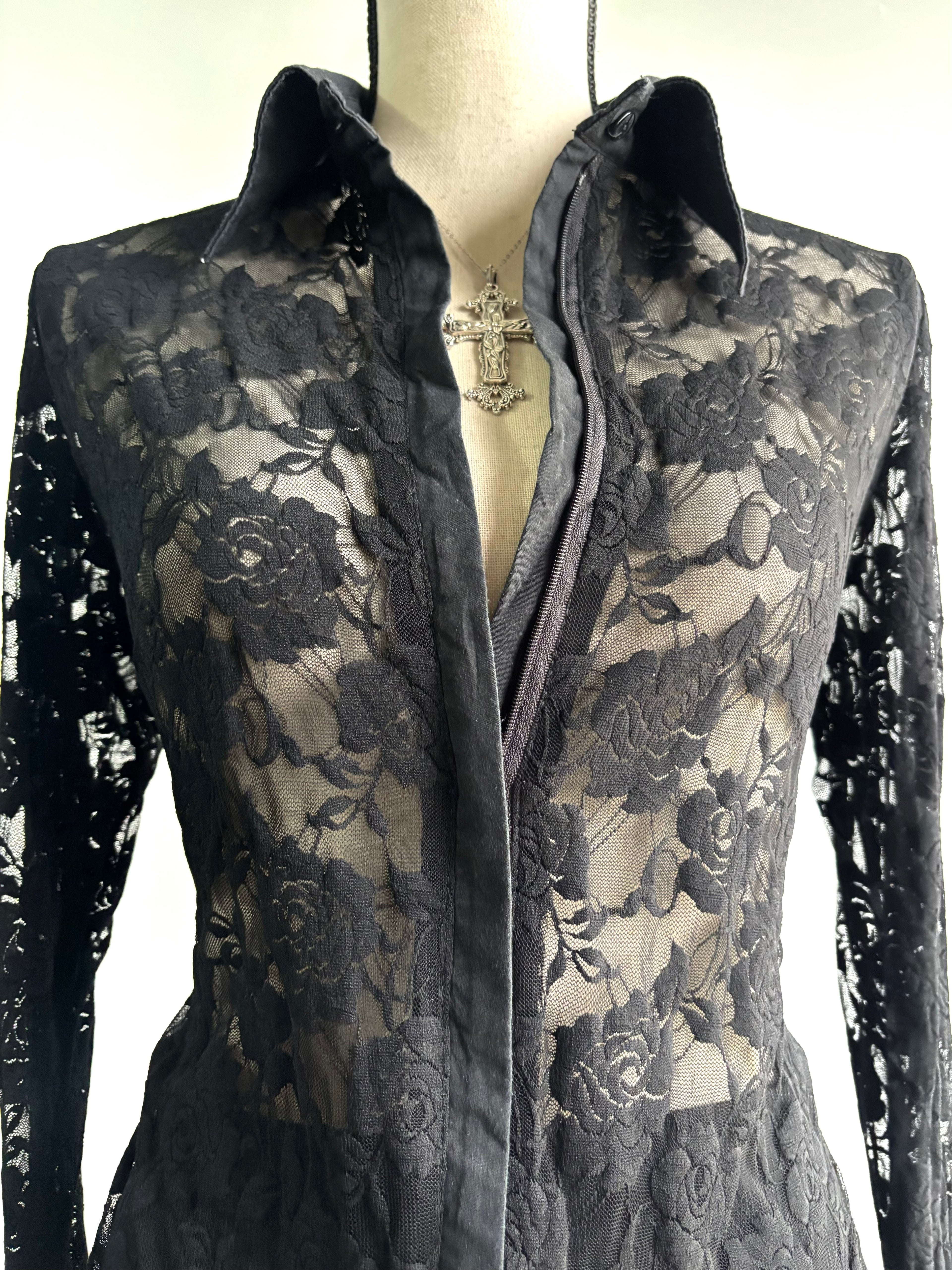 vintage grunge zipper