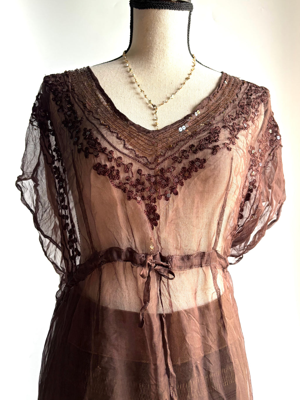 vintage mesh kaftan