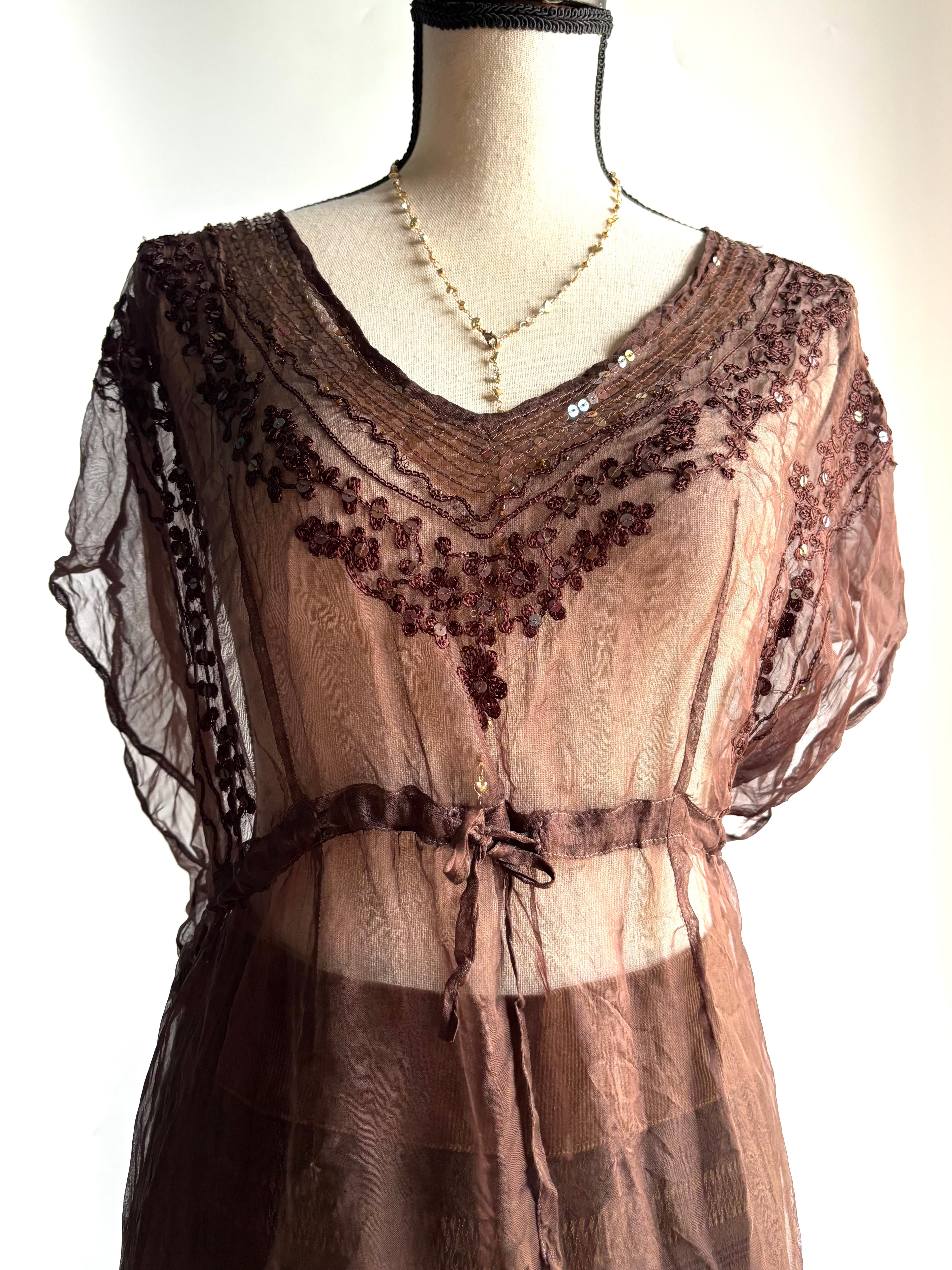 vintage mesh kaftan