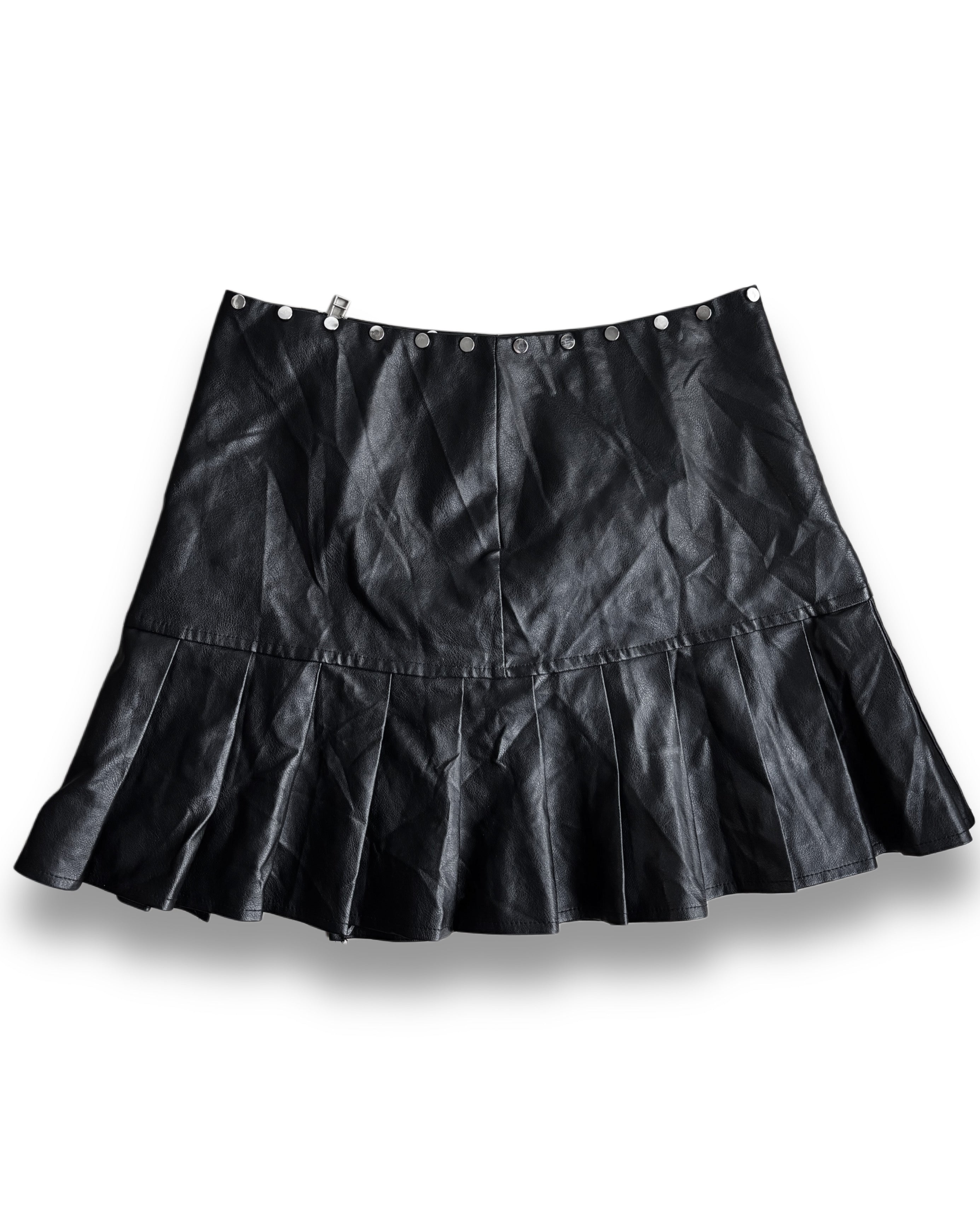 grunge leather skirt