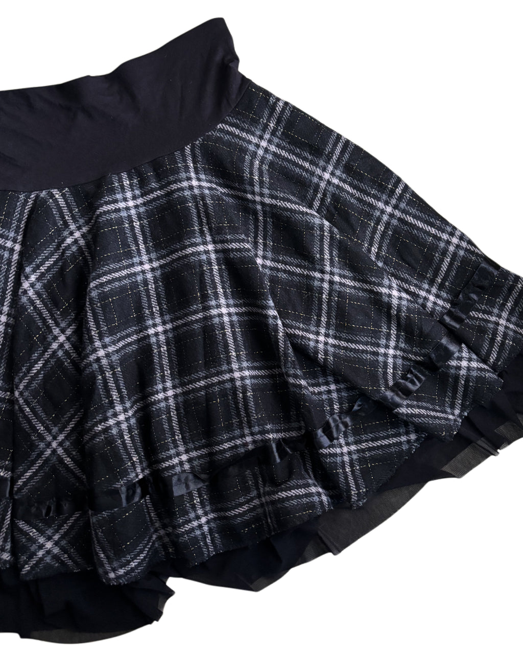 grunge checks skirt
