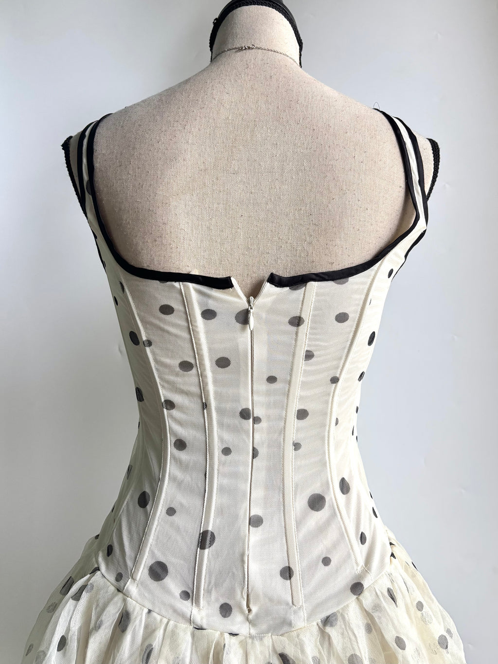 Y2k polka dot dress