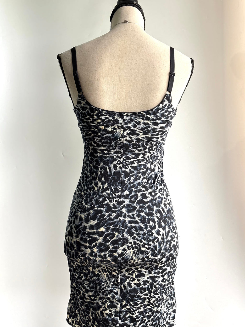 leopard fitted dress