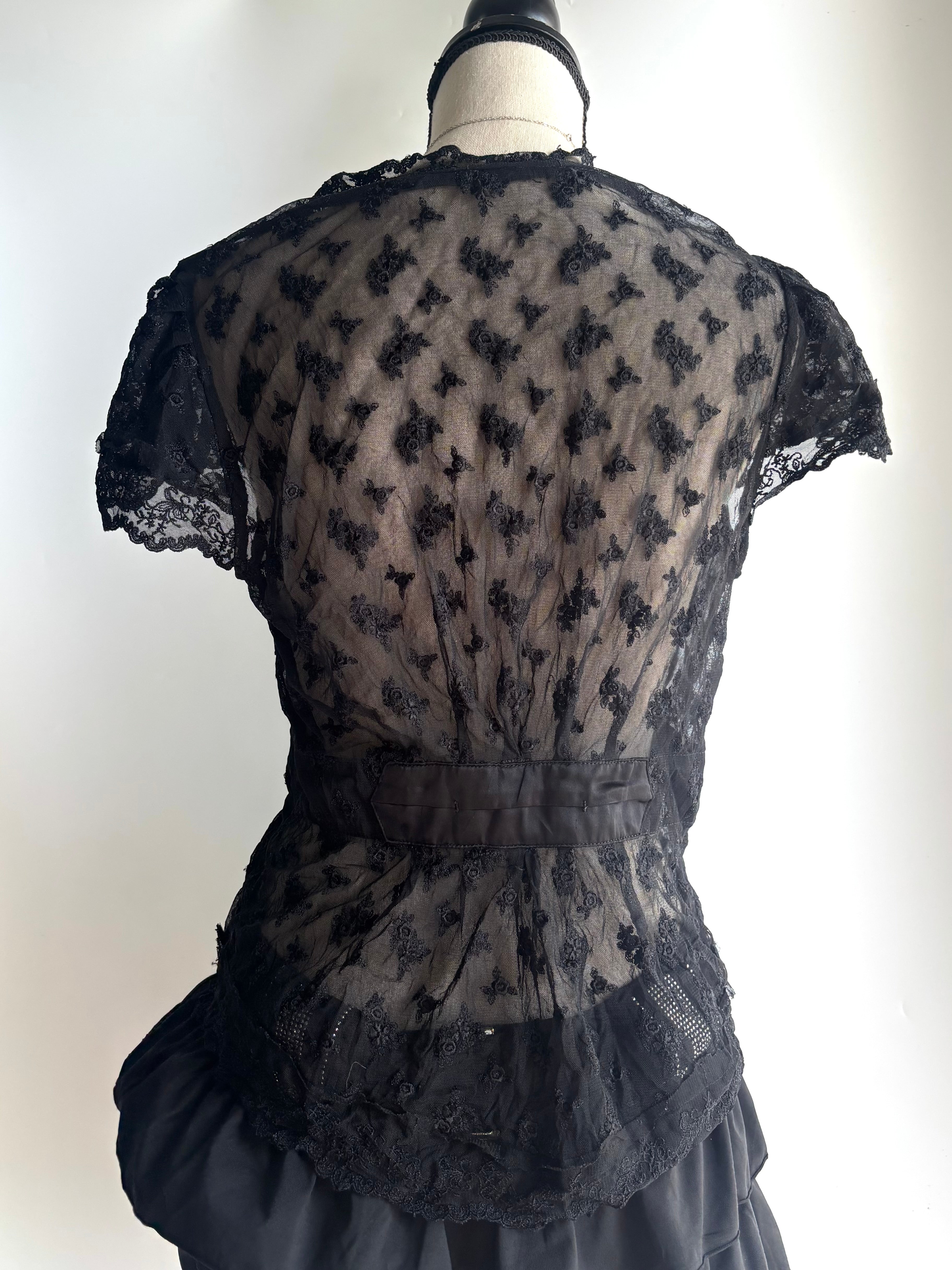 vintage mesh top
